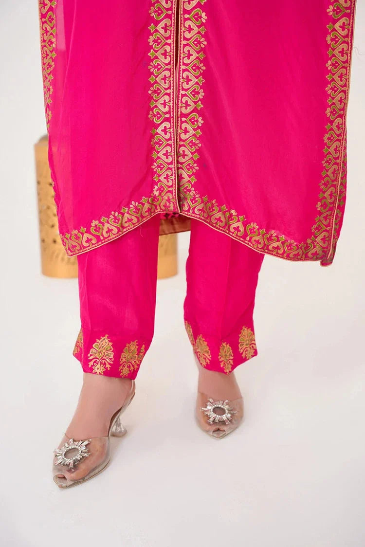 Picture of Emeralds - Block Printed Festive Pret - Blush - Available at Raja Sahib