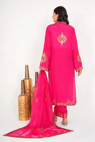 Picture of Emeralds - Block Printed Festive Pret - Blush - Available at Raja Sahib