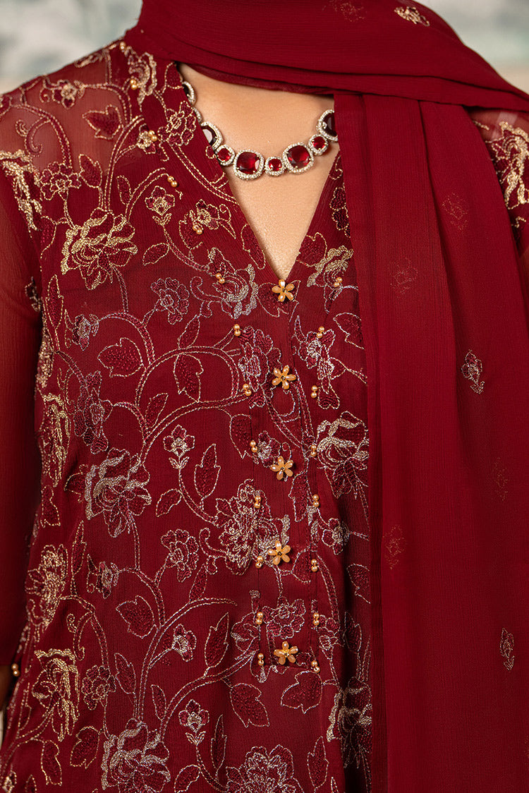 Picture of Hemstitch - Chiffon Luxury Collection - Melina - Stitched - Available at Raja Sahib