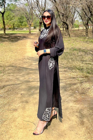 Picture of Manahils - Embroidered - 2 Pc - Black - Available at Raja Sahib