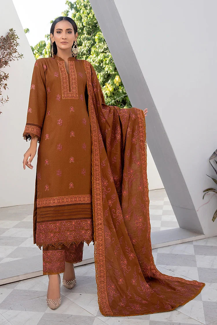 Picture of Threads & Weaves - Dhanak 3 PC Embroidered Collection - D23104 - Available at Raja Sahib