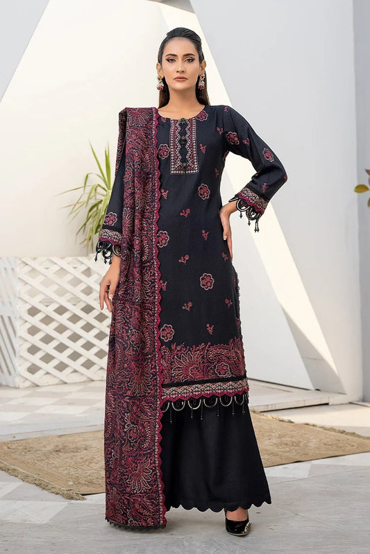 Picture of Threads & Weaves - Dhanak 3 PC Embroidered Collection - D23105 - Available at Raja Sahib