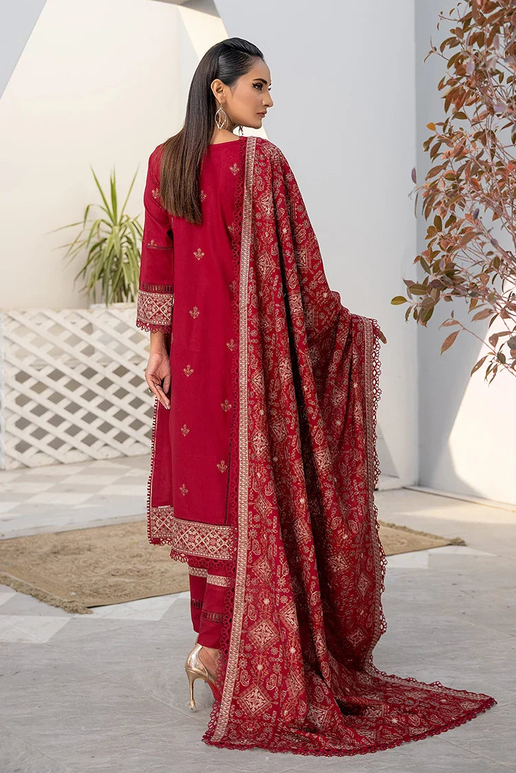 Picture of Threads & Weaves - Dhanak 3 PC Embroidered Collection - D23106 - Available at Raja Sahib