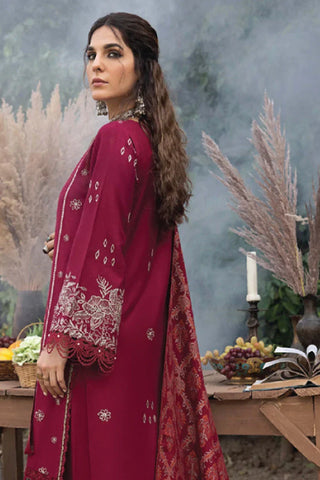 Picture of Humdum - Denara Woolen Shawl & Embroidered Edition - D02 - Available at Raja Sahib