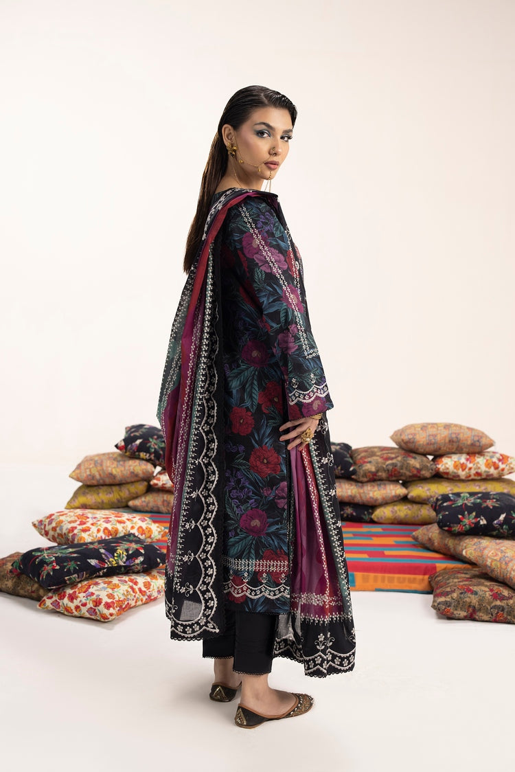 Picture of Ellena - 3-PC Unstitched Digital Printed Lawn Suit - Available at Raja Sahib