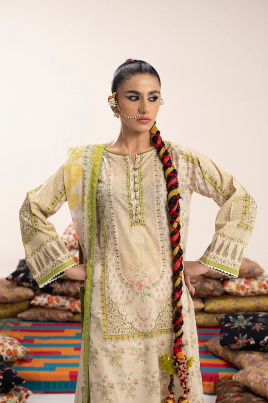 Picture of Ellena - 3-PC Unstitched Digital Printed Lawn Suit - Available at Raja Sahib