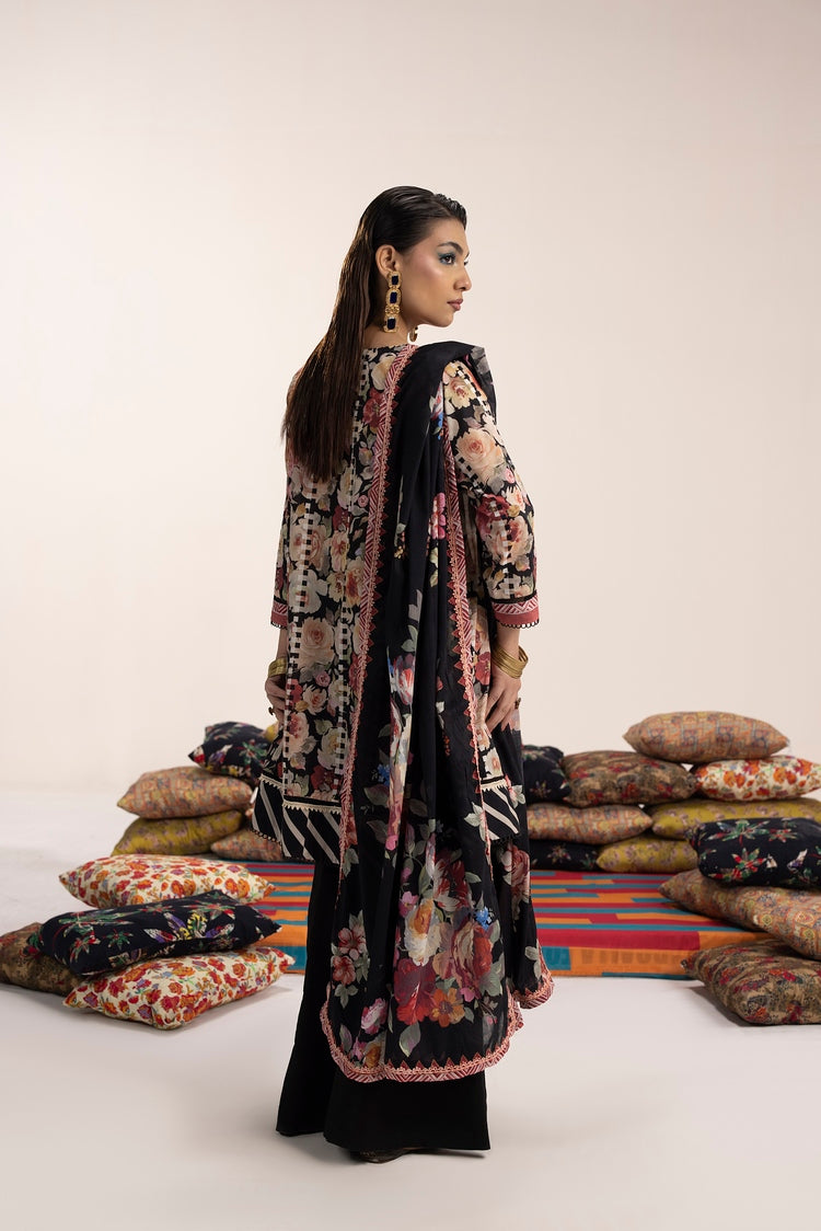 Picture of Ellena - 3-PC Unstitched Digital Printed Lawn Suit - Available at Raja Sahib