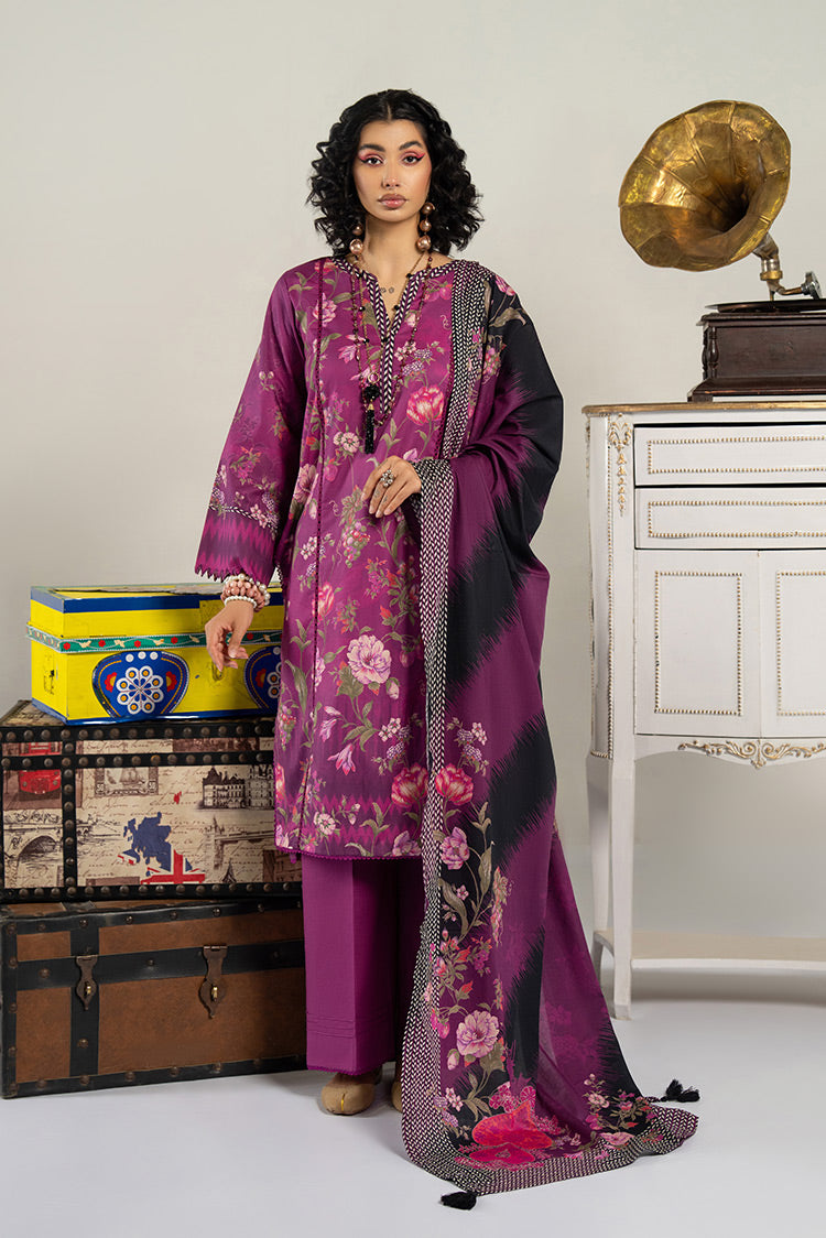 Picture of Ellena - 3-PC Unstitched Digital Printed Lawn Suit - Available at Raja Sahib