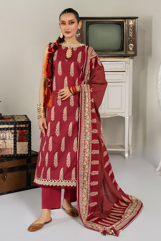 Picture of Ellena - 3-PC Unstitched Digital Printed Lawn Suit - Available at Raja Sahib