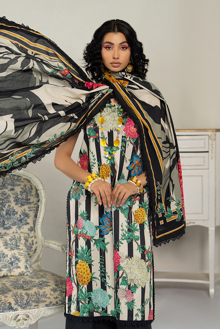 Picture of Ellena - 3-PC Unstitched Digital Printed Lawn Suit - Available at Raja Sahib