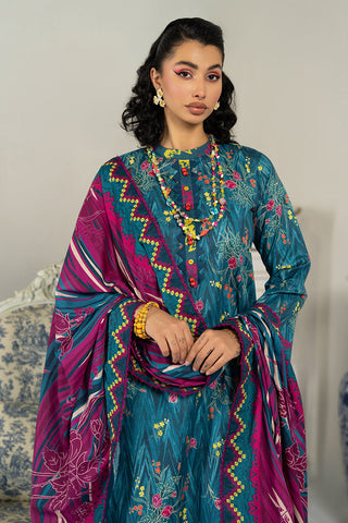 Picture of Ellena - 3-PC Unstitched Digital Printed Lawn Suit - Available at Raja Sahib