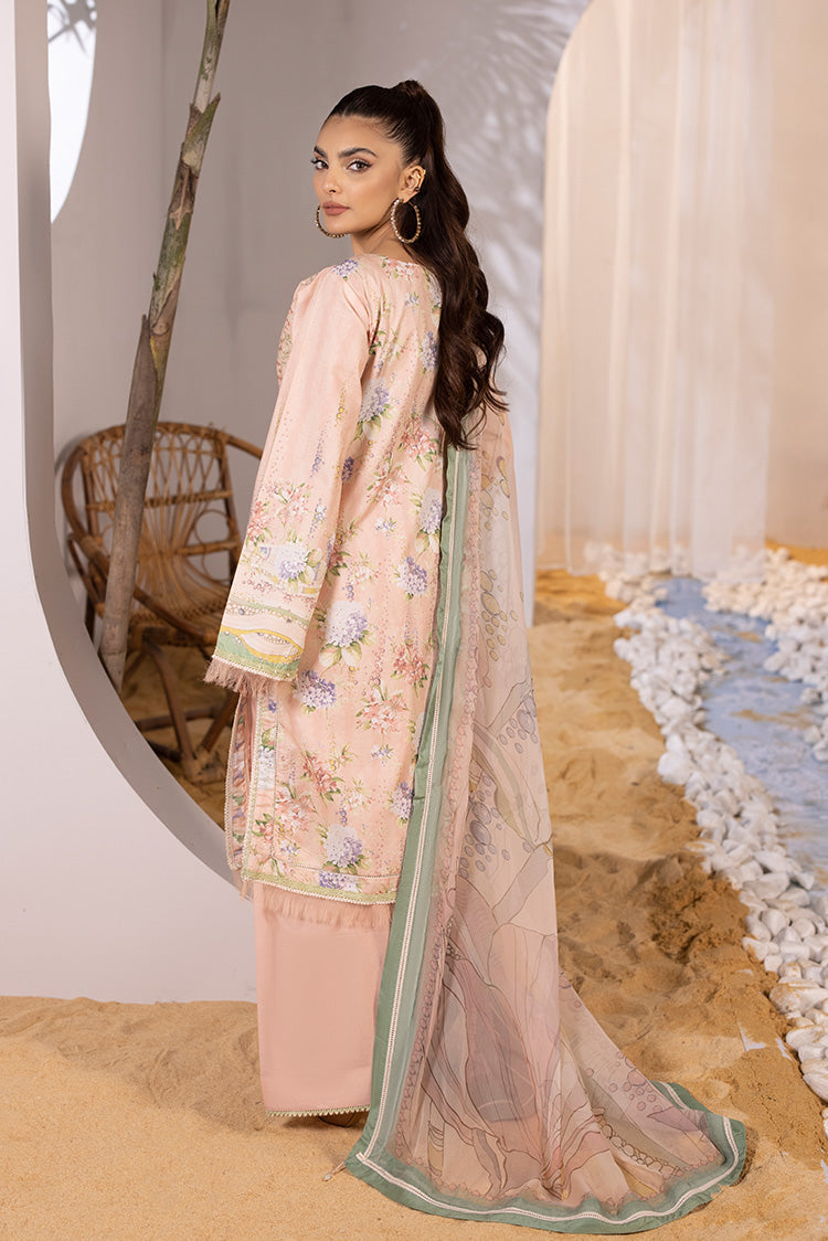 Picture of Ellena - 3-PC Unstitched Embroidered Lawn Suit - Available at Raja Sahib