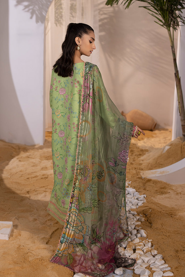 Picture of Ellena - 3-PC Unstitched Embroidered Lawn Suit - Available at Raja Sahib