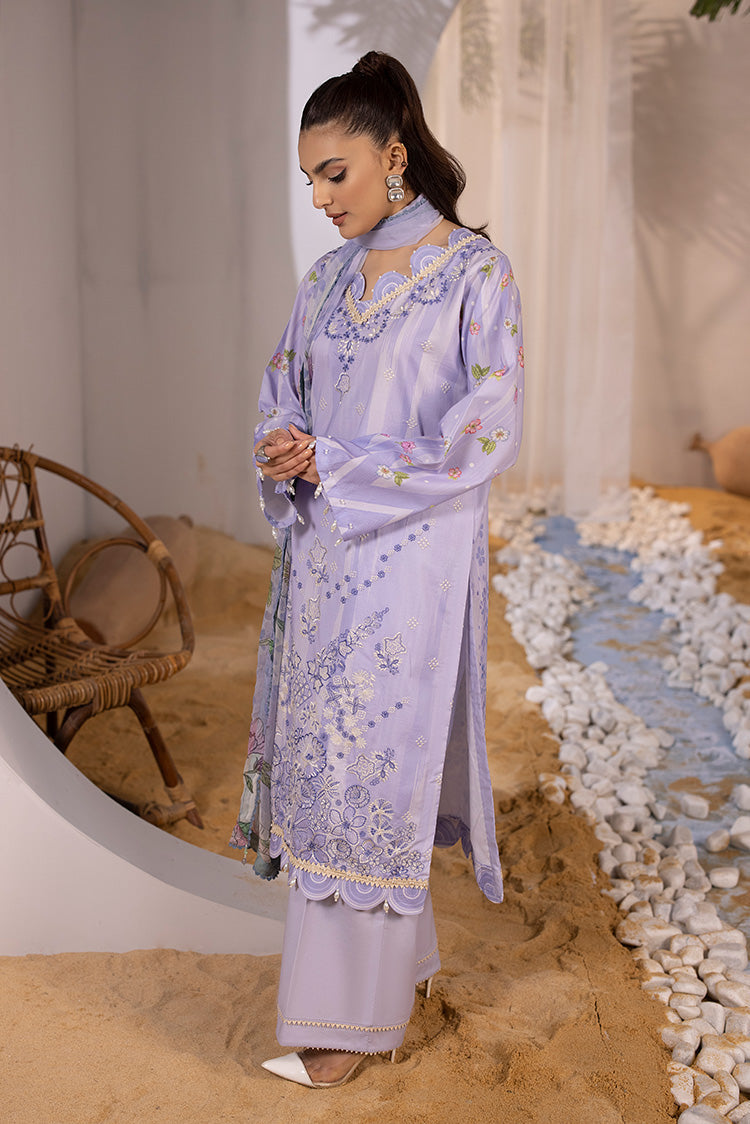 Picture of Ellena - 3-PC Unstitched Embroidered Lawn Suit - Available at Raja Sahib