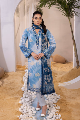 Picture of Ellena - 3-PC Unstitched Digital Printed Lawn Suit - Available at Raja Sahib