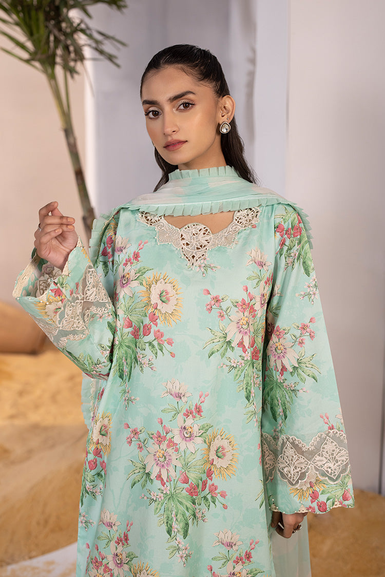 Picture of Ellena - 3-PC Unstitched Digital Printed Lawn Suit - Available at Raja Sahib