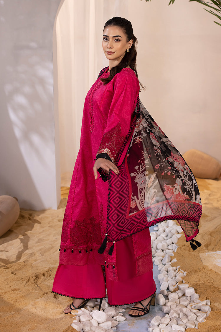 Picture of Ellena - 3-PC Unstitched Digital Printed Lawn Suit - Available at Raja Sahib