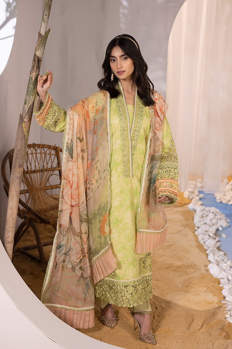 Picture of Ellena - 3-PC Unstitched Digital Printed Lawn Suit - Available at Raja Sahib