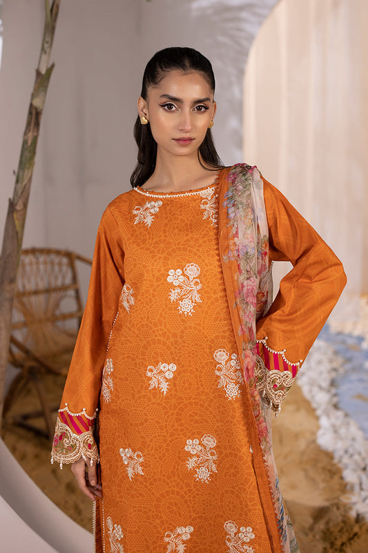 Picture of Ellena - 3-PC Unstitched Digital Printed Lawn Suit - Available at Raja Sahib