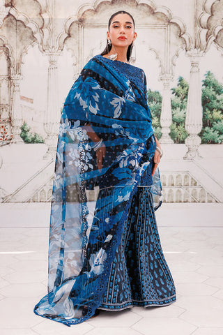 Picture of Ellena - 3-PC Unstitched Digital Printed Lawn Suit - Available at Raja Sahib