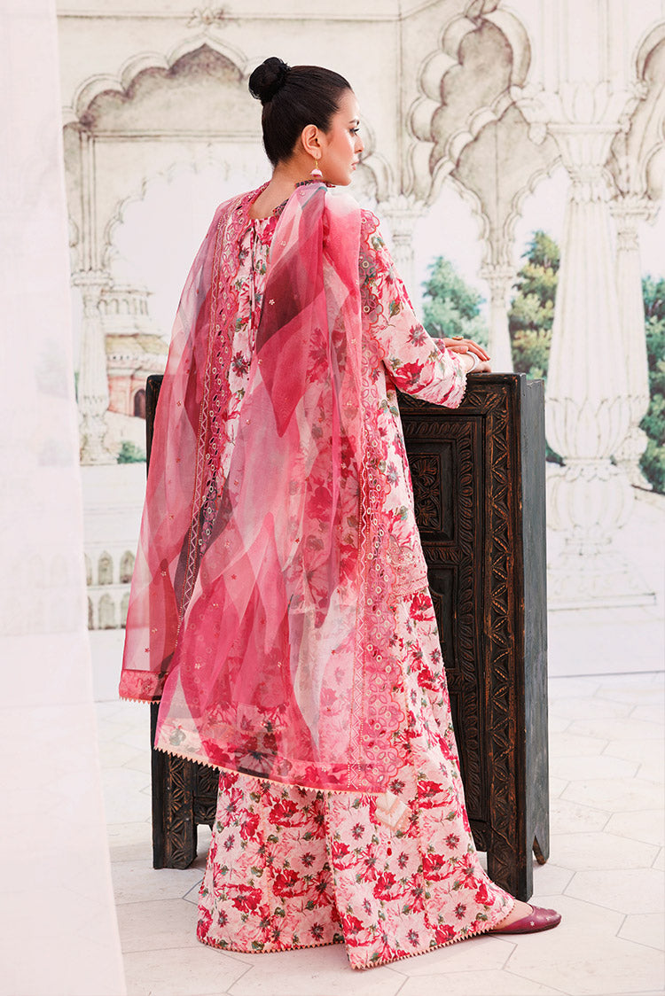 Picture of 3-PC Unstitched Digital Printed Lawn Suit - Available at Raja Sahib