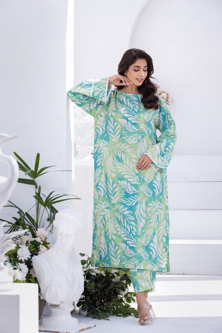 Picture of Ellena - 2-PC Stitched Printed Lawn Suit - Available at Raja Sahib