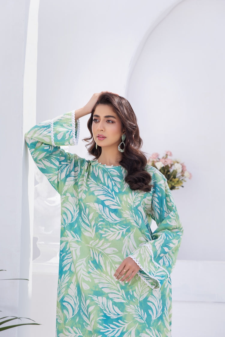 Picture of Ellena - 2-PC Stitched Printed Lawn Suit - Available at Raja Sahib