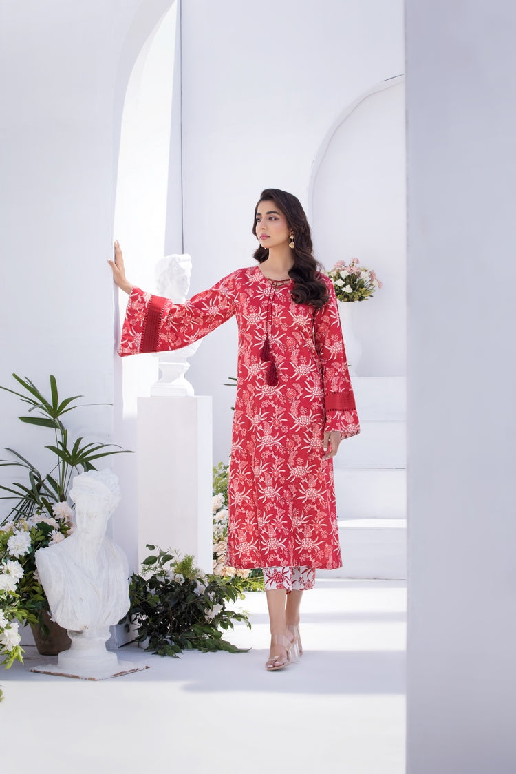 Picture of Ellena - 2-PC Stitched Printed Lawn Suit - Available at Raja Sahib