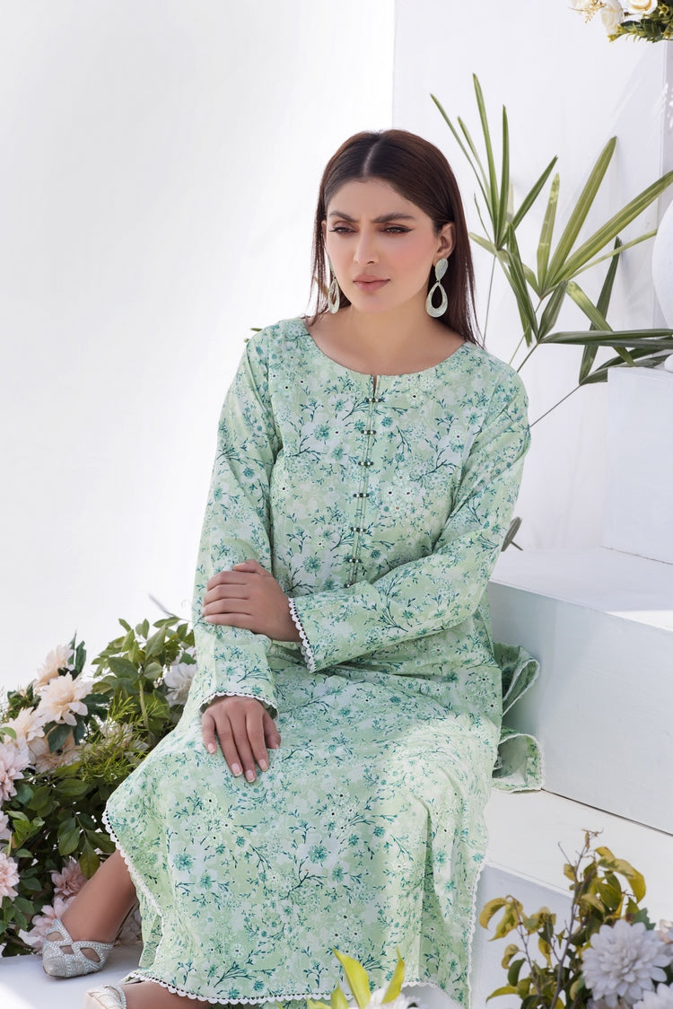 Picture of Ellena - 2-PC Stitched Printed Lawn Suit - Available at Raja Sahib