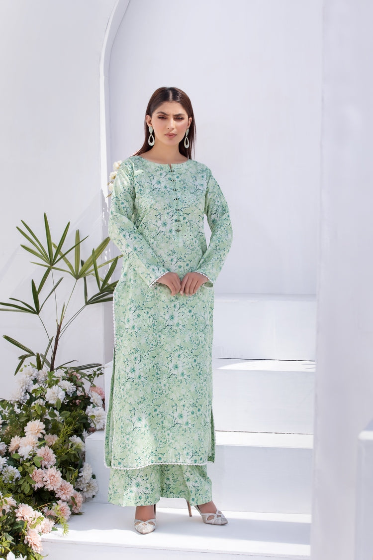 Picture of Ellena - 2-PC Stitched Printed Lawn Suit - Available at Raja Sahib