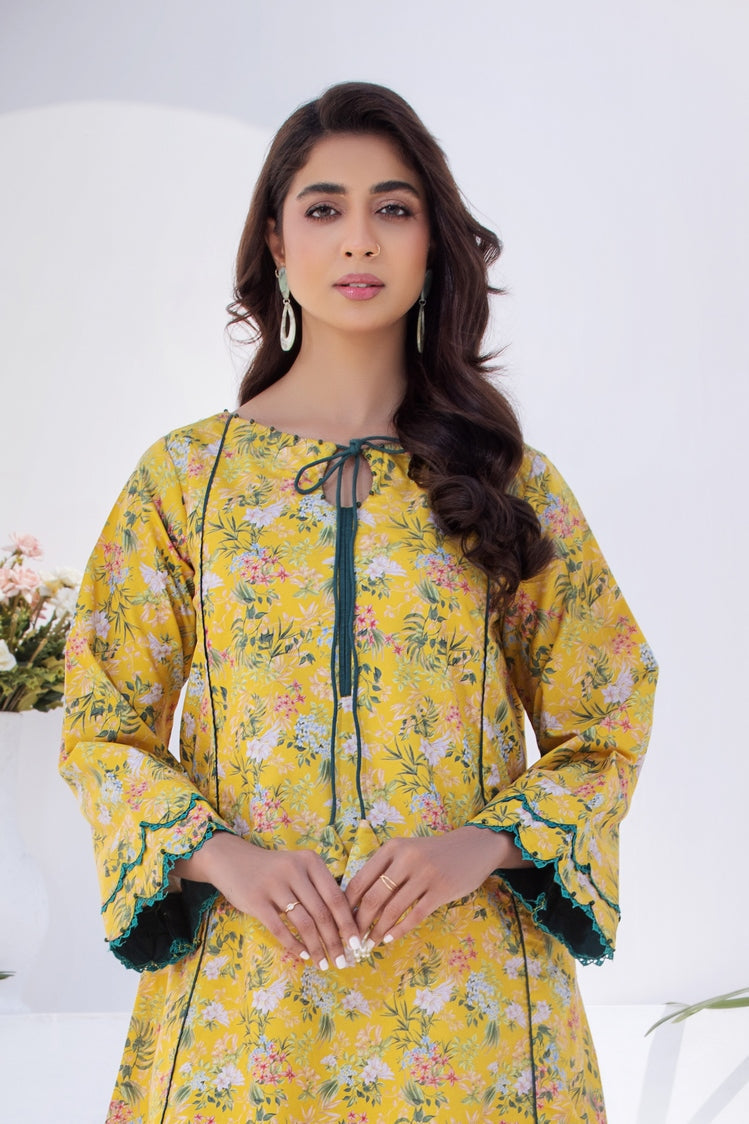 Picture of Ellena - 2-PC Stitched Printed Lawn Suit - Available at Raja Sahib