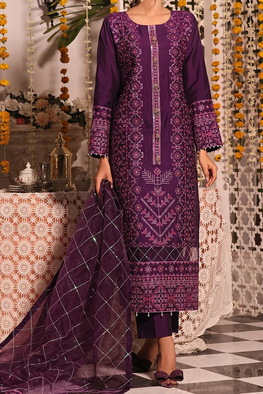 Picture of Tasneem Shamim - Zumra Luxury Festive - Ipek | Cotton Silk | 3-Piece MTO - Available at Raja Sahib