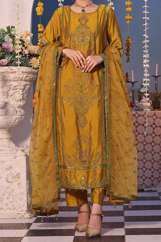 Picture of Tasneem Shamim - Zumra Luxury Festive - Irem - Cotton Silk - 3-Piece MTO - Available at Raja Sahib