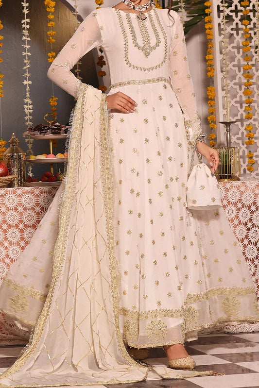 Picture of Tasneem Shamim - Zumra Luxury Festive - Ela - Chiffon - 3-Piece MTO - Available at Raja Sahib