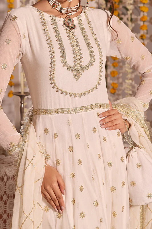 Picture of Tasneem Shamim - Zumra Luxury Festive - Ela - Chiffon - 3-Piece MTO - Available at Raja Sahib