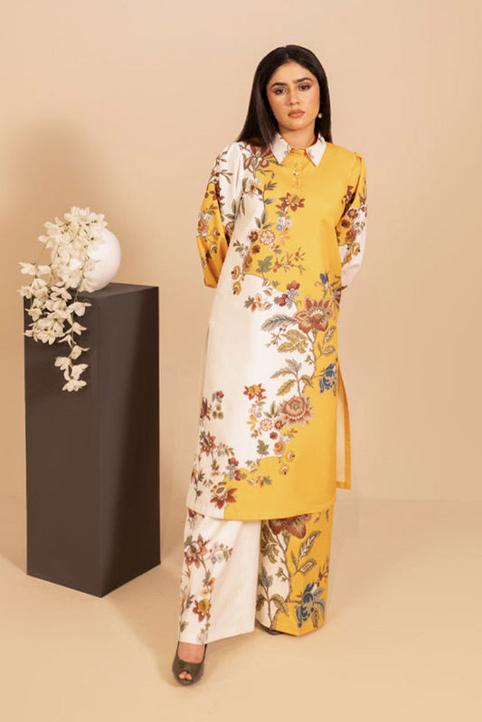 Picture of Fozia Khalid - Basics Print Edit - Celestine - Available at Raja Sahib