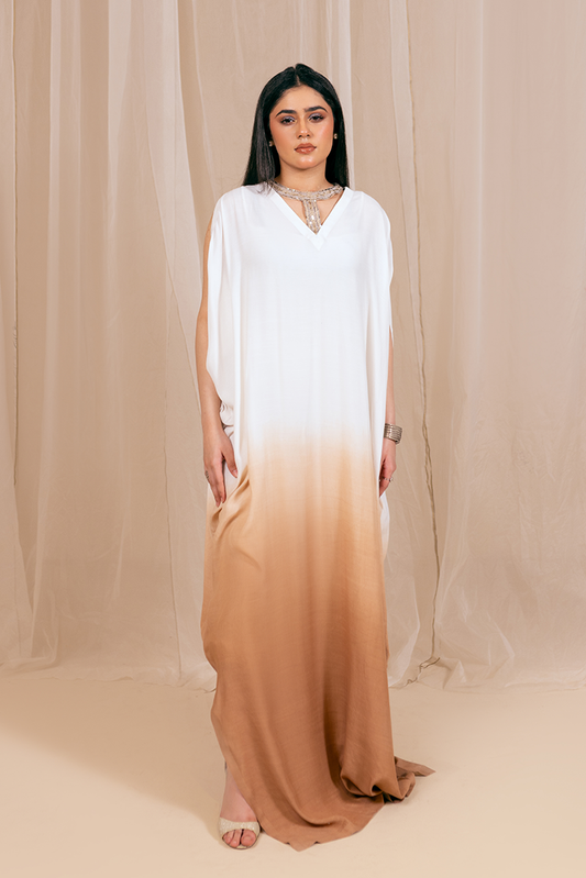 Picture of Fozia Khalid - Kaftaan Casual Pret Collection - Ombre Whisper - Available at Raja Sahib