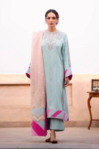 Picture of Fozia Khalid - Kahani Silk Vol IV - Amber - Available at Raja Sahib