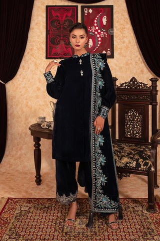 Picture of Fozia Khalid - Velvet Deck - Spade - Available at Raja Sahib