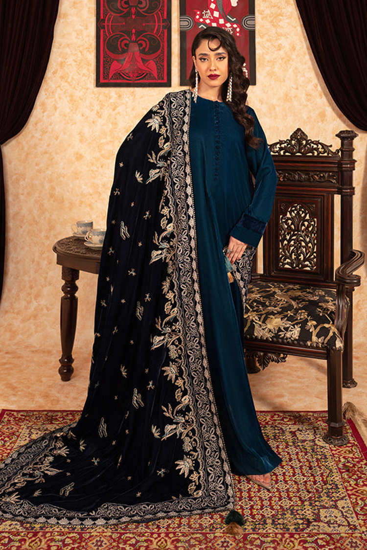 Picture of Velvet Deck Shawls - Ariana - Available at Raja Sahib