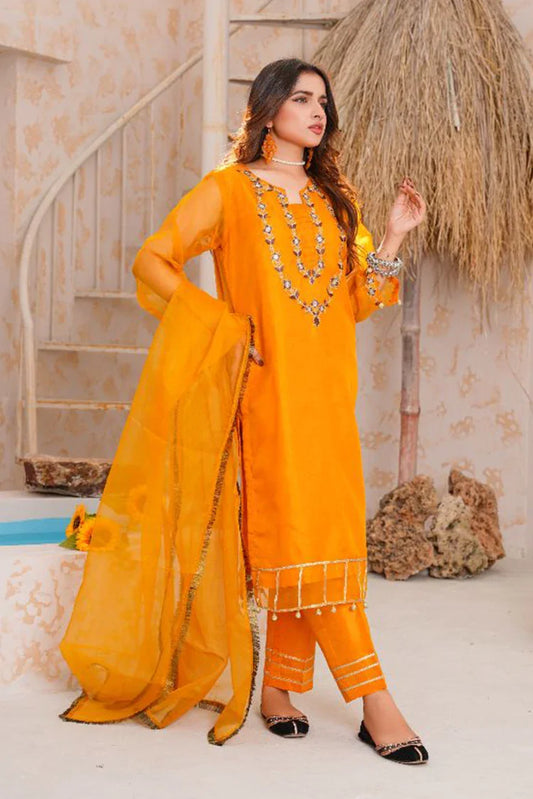 Picture of Damask - 3 PC Formal Pret Collection - Rasm-e-Hina - Available at Raja Sahib