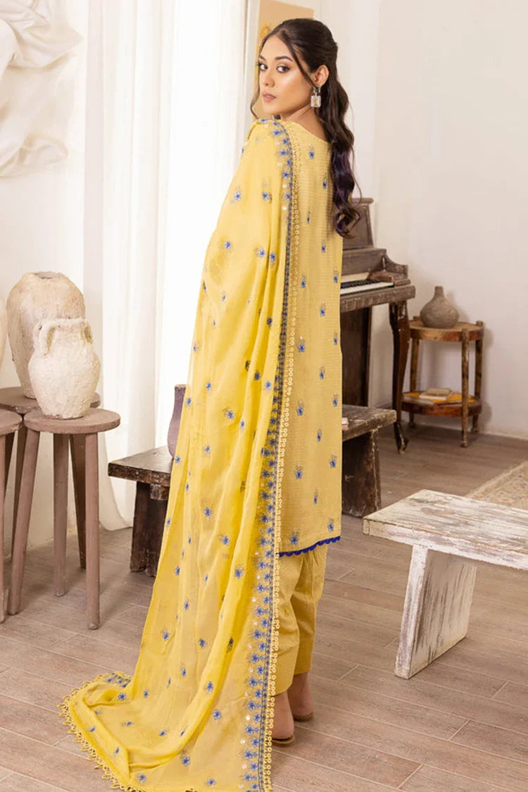 Picture of Kleren - Flora Embroidered Viscose Collection - F-24 - Available at Raja Sahib