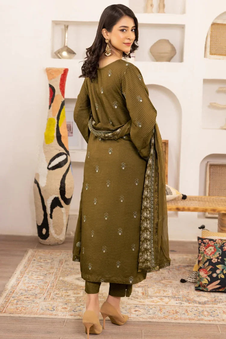 Picture of Kleren - Flora Embroidered Viscose Collection - F-27 - Available at Raja Sahib