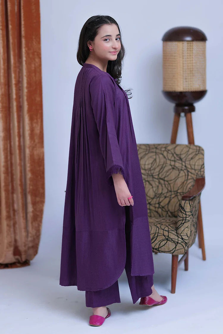 Picture of GAC-02770 | Purple | Casual 3 Piece Suit | Acrylic Fabric - Available at Raja Sahib