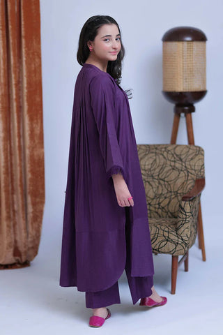 Picture of GAC-02770 | Purple | Casual 3 Piece Suit | Acrylic Fabric - Available at Raja Sahib