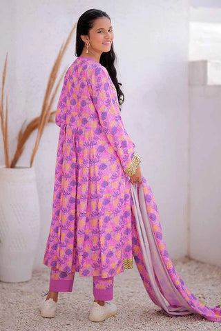 Picture of GAD-02476 | Pink & Multicolor | Casual  3 Piece Suit | Marina Fabric Printed - Available at Raja Sahib