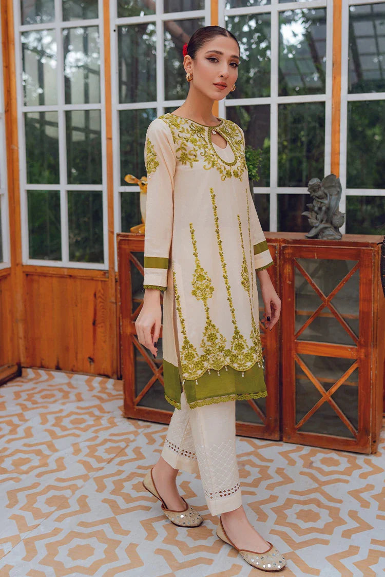 Picture of Ghonche - Baroque Unstitched Collection '24 - Flourishing Greens - Available at Raja Sahib