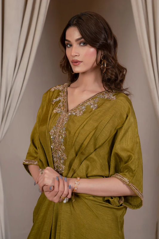 Picture of Hadia Batool - Mushq Pret Collection - Henna - Available at Raja Sahib