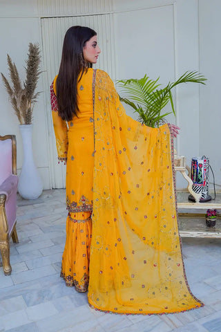 Picture of Maherposh - Maher e Naseeb Embroidered Chiffon Collection - HM-1013 - NAYAAB - Available at Raja Sahib