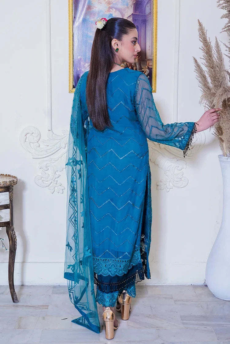 Picture of Maherposh - Maher e Naseeb Embroidered Chiffon Collection - HM-1017 - Shafaq - Available at Raja Sahib